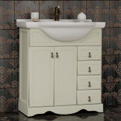 Тумба для комплекта Opadiris Клио 70 напольная, слоновая кость