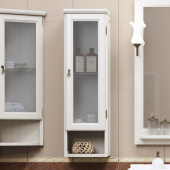 Шкаф Opadiris Клио 30 R беленый бук, матовое стекло