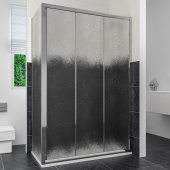 Душевой уголок RGW Classic CL-40 (1160-1210)х700 профиль хром, стекло шиншилла