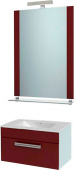 Мебель для ванной Triton Ника 75 подвесная, 1 ящик, вишневая