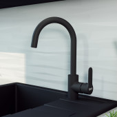 Смеситель IDDIS Cuba CU5BLJ0i05 для кухонной мойки, черный plama.ru