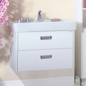 Тумба с раковиной Бриклаер Палермо 80/3 подвесная, с 2 ящиками