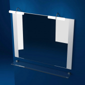 Зеркало Triton Ника 120 с подсветкой, белое