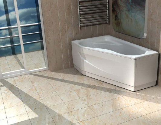 Акриловая ванна Акватек Медея L, вклеенный каркас