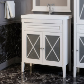 Тумба с раковиной Opadiris Палермо 75 белая матовая