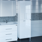 Шкаф-пенал СанТа Вегас 60 напольный с бельевой корзиной