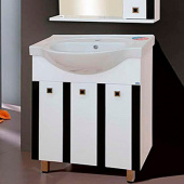 Тумба с раковиной Misty Палермо 70 черная