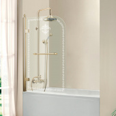 Шторка на ванну Cezares Retro V1 80/145 CP G L