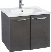 Тумба с раковиной Bellezza Луиджи 60 серая, подвесная