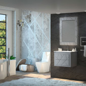 Зеркало Opadiris Луиджи 70 серое