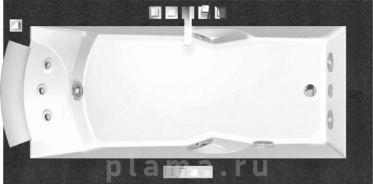 Акриловая ванна Jacuzzi Aura Uno