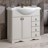 Тумба для комплекта Opadiris Клио 85 напольная, слоновая кость