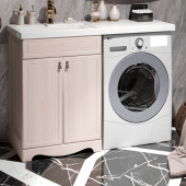 Тумба с раковиной Opadiris Клио 56 напольная, беленый бук