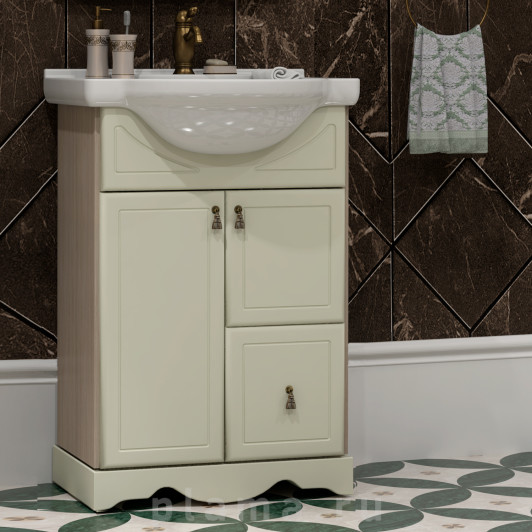 Тумба для комплекта Opadiris Клио 50 напольная, слоновая кость