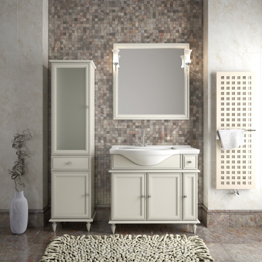 Мебель для ванной Opadiris Санрайз 90 L cлоновая кость