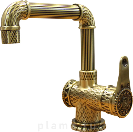 Смеситель Zorg Antic A 419 U-BR LOFT для раковины plama.ru