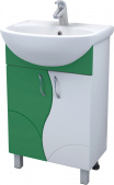 Тумба с раковиной Vigo Alessandro 4-55 зеленая