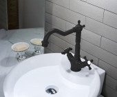 Смеситель Timo Nelson 0143/03F для раковины, черный plama.ru