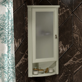 Шкаф Opadiris Клио 32 L, угловой, слоновая кость, матовое стекло