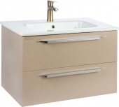 Тумба с раковиной Bellezza Луиджи 80 капучино, подвесная