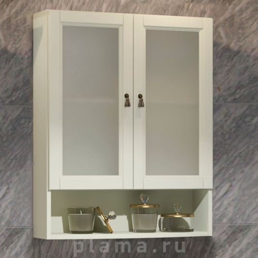 Шкаф Opadiris Клио 63 слоновая кость, матовое стекло