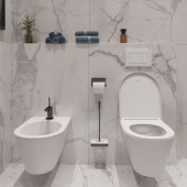 Кнопка смыва Geberit Sigma 30 белая, матовый лак