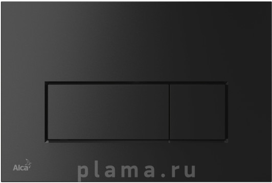 Кнопка смыва AlcaPlast THIN M578 черный матовый