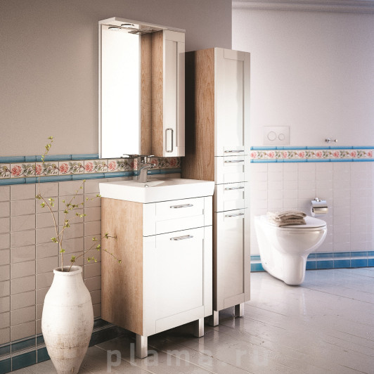 Мебель для ванной Iddis Sena 50 напольная, белая, дерево