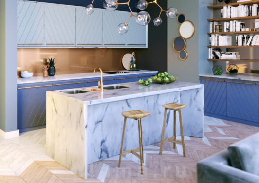 Смеситель Alveus Slim Monarch 1134834 для кухонной мойки, copper plama.ru