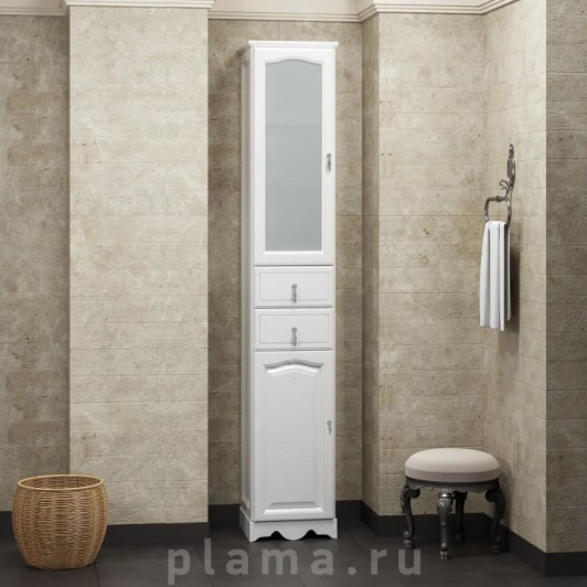 Шкаф-пенал Opadiris Риспекто 30 L белый матовый