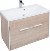 Тумба с раковиной Aquanet Августа 90 дуб сонома