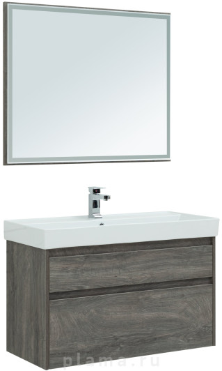 Зеркало Aquanet Nova Lite 100 дуб рошелье