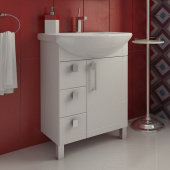 Тумба для комплекта Triton Диана 65 L, 3 ящика, белая