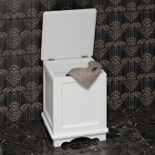 Тумба Opadiris Клио напольная, белая с откидным верхом