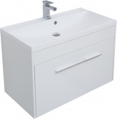 Тумба с раковиной Aquanet Августа 90 белая