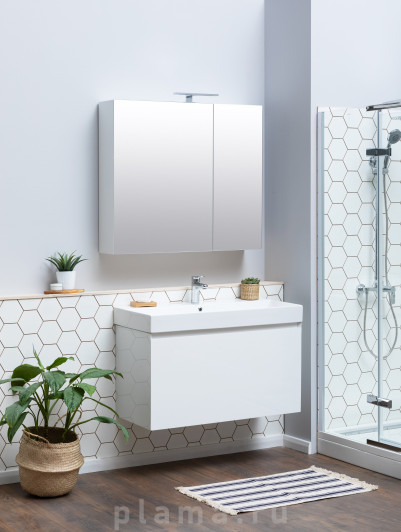 Зеркало-шкаф Aquanet Йорк 100 белый