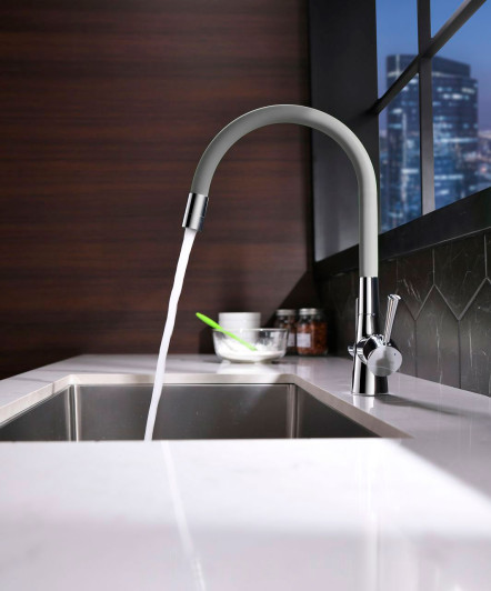 Смеситель Lemark Comfort LM3075C-Gray для кухонной мойки plama.ru