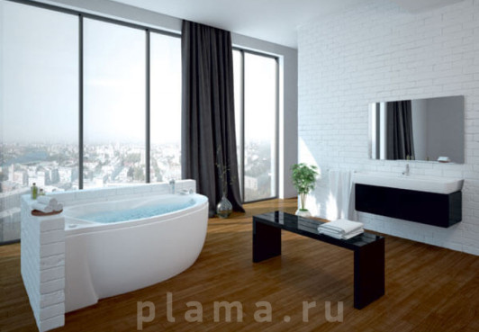 Акриловая ванна Акватек Бетта 170 L, с фронтальным экраном